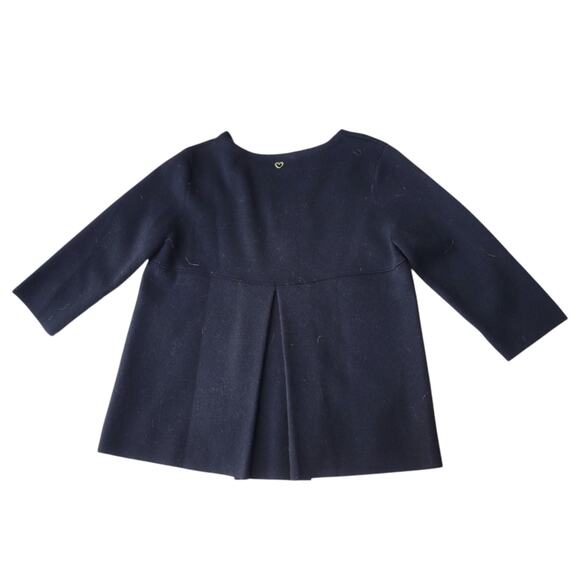 Cruciani Wool Sweater Womens Cropped Sleeve Black 42 Medium 6 - Picture 4 of 8